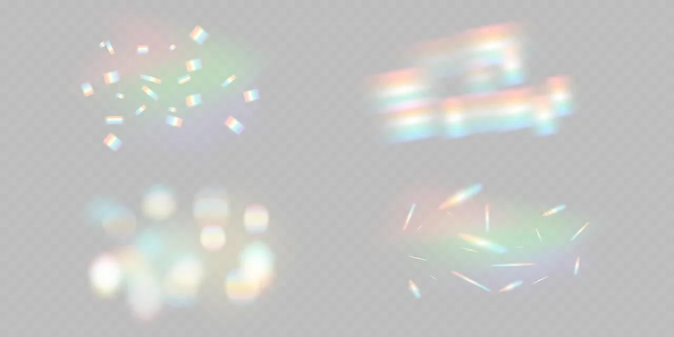 Explore the captivating Abstract Light Effects and stunning Bokeh Elements for Stock Illustration