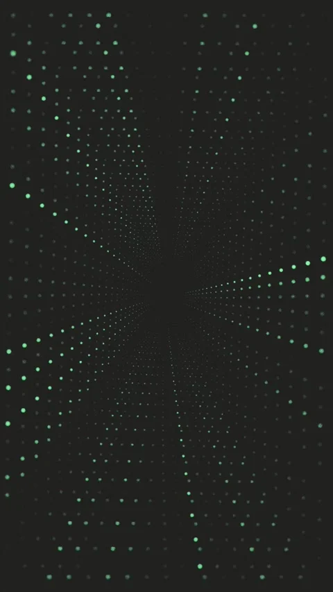 Explore a captivating animated background with dynamic green dots Stock Footage 315447807