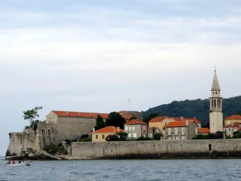 Explore the Charm of Budvas Old Medieval Town in Montenegro by the Sea Stock Photos