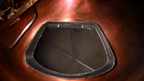 Explore the Complete Beer Brewing Process at a Private Craft Brewery in High Stock Footage 323916622