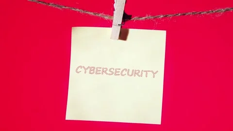 Explore creative animation text CYBERSECURITY, methods designed to simplify Stock Footage 296366966