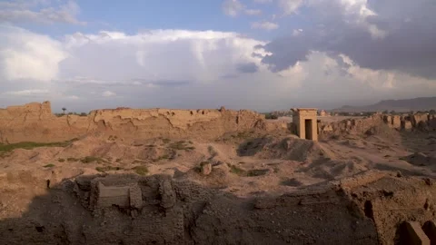 Explore Dendera Temple Surroundings and Historical Insights in Egypt Stock Footage 317927288