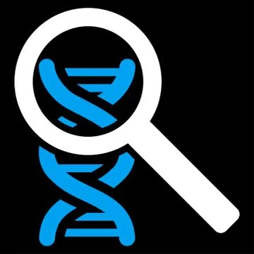 Explore Dna Icon Illustrazione stock