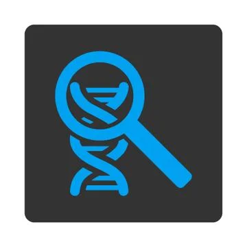 Explore Dna Rounded Square Button Stock Illustration
