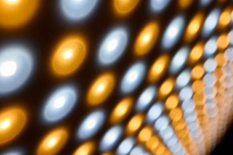Explore the dynamic and vibrant LED light patterns that enhance modern design Stock Photos