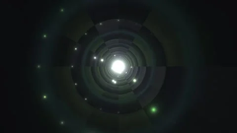 Explore dynamic light tunnel with bright center and Stock Footage 338323317