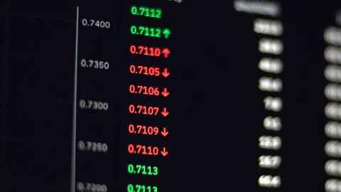 Explore the dynamic texture of cryptocurrency trading in this video Stock Footage 322551036