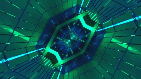 Explore the dynamic tunnel video loop featuring vibrant colors and seamless.. Stock Footage 320391342