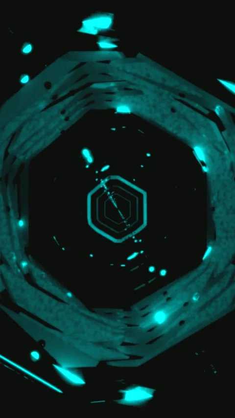Explore dynamic tunnel visuals in seamless looping screensaver experience Stock Footage 321564692