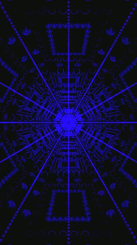 Explore the dynamic visuals of a tunnel video vj loop screensaver showcasin.. Stock Footage 321571346