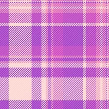 Explore this elegant pink and purple tartan plaid background with a realist.. Stock Illustration
