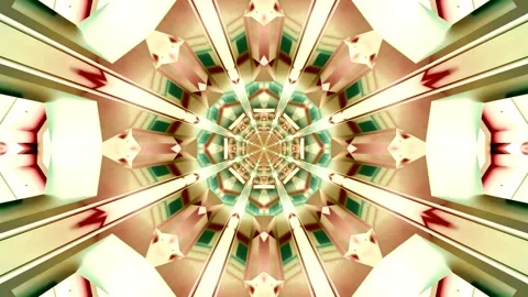 Explore an endless tunnel with vibrant colors and patterns creating a capti.. Stock Footage 320057336