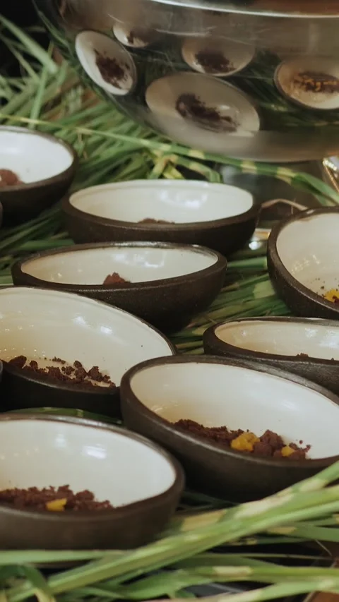 Explore the fascinating world of Culinary Art where Expert Plating takes center Stock Footage 285170906