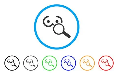 Explore Female Breast Rounded Icon Illustrazione stock