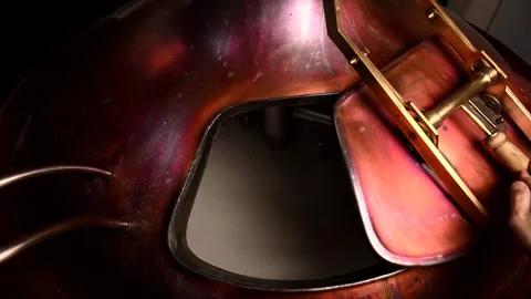 Explore the Full Brewing Process at a Private Craft Brewery in 4k Slow Motion Stock Footage 323918486