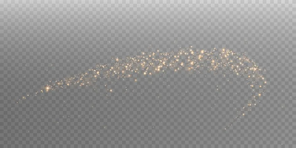 Explore the Glitter Trail Effect, perfect for enhancing your Creative Designs Stock Illustration