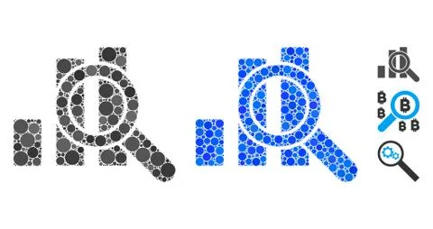Explore Graphics Composition Icon of Round Dots Stock Illustration
