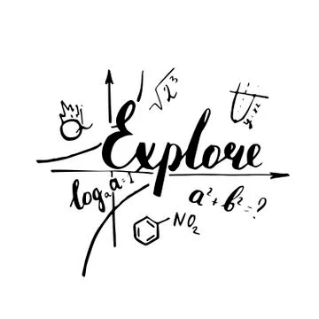 Explore Hand drawn positive quote Stock Illustration