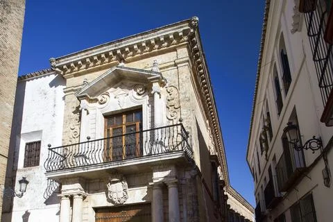 Explore the Historic Marques De Las Torres House in Carmona, Spain Stock Photos