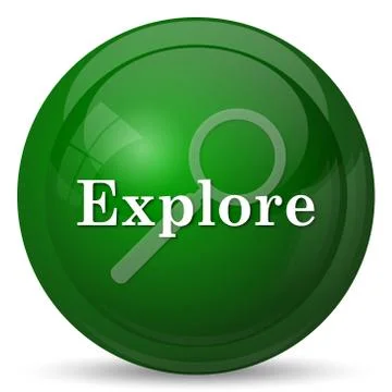 Explore icon. Internet button on white background.. Illustration