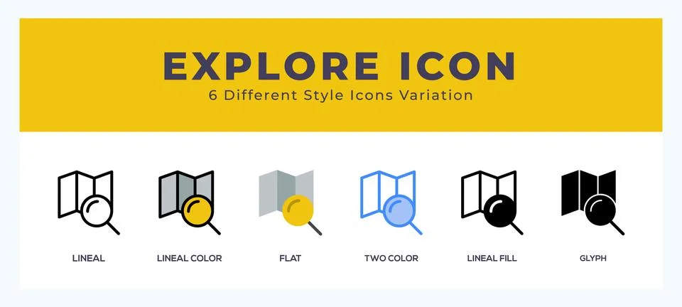 Explore icon vector for web. and mobile app イラスト素材