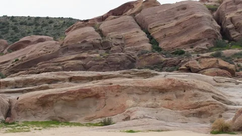 Explore the Iconic Vasquez Rocks of California Stock Footage 332590435