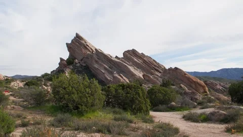 Explore the Iconic Vasquez Rocks: A Timeless California Film Location Stock Footage 332590595