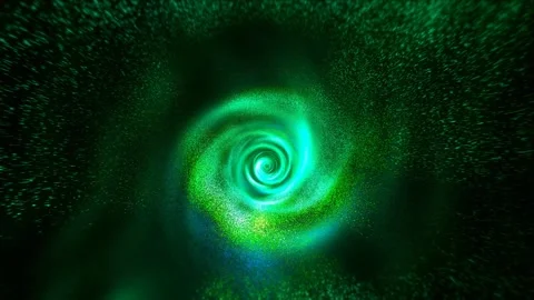 Explore an immersive visual experience featuring a dynamic green whirlpool Stock Footage 303503712