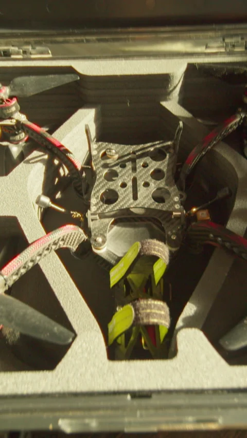 Explore innovative tech in this dynamic video featuring drones and laptops Stock Footage 319602166