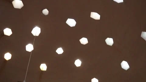 Explore the intricate design of a Turkish bath ceiling, featuring octagonal hole Stock Footage 316288601