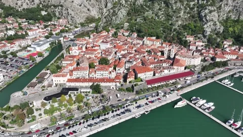 Explore Kotor Old Town with its stunning architecture and vibrant atmosphere by Stock Footage 287781016