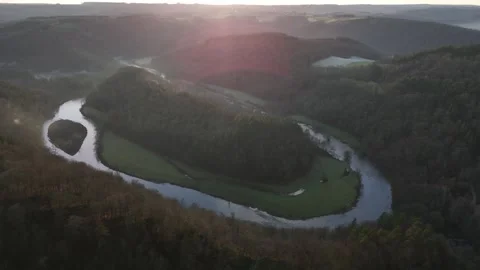 Explore Le Tombeau du Geant: A Majestic View of Botassart Hills Stock Footage 296439131