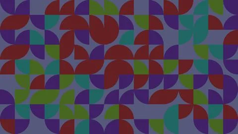 Explore this lively and vibrant geometric pattern featuring colorful curved.. Stock Illustration