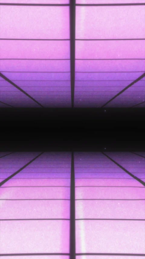 Explore a mesmerizing corridor filled with dynamic neon lights and a glossy Stock Footage 311804678