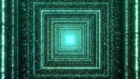 Explore a mesmerizing tunnel of lights and patterns in this stunning animation Video stock 300269293