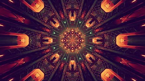Explore the mesmerizing tunnel video with vibrant colors and seamless loopi.. Stock Footage 319416560
