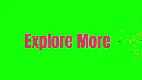 Explore More text animation with confetti Stock-Footage 340775695