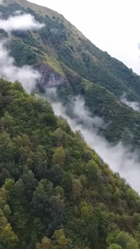 Explore the mountains of China with aerial views and lush landscapes Vídeos de archivo 335073013
