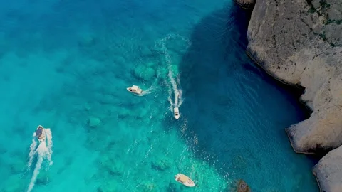 Explore myzithres beach in keri, zakynthos for a stunning day of sun and sea Stock Footage 337362435