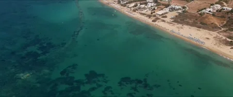 Explore naxos and the ancient temple of apollo by drone Vídeos de archivo 335089471