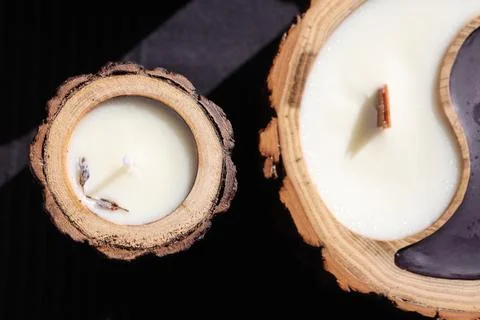 Explore Our Stunning Collection of Elegant Wooden Candles Crafted in Unique and Stock Photos