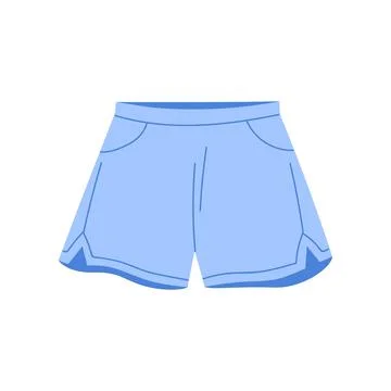 Explore our Stylish Blue Athletic Shorts, ideal for an Active Lifestyle and Stock Illustration