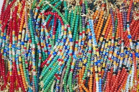 Explore our vibrant, multicolored collection of beautifully crafted beaded Stock Photos
