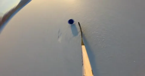 Explore precise maneuvers in dynamic POV. 60FPS live hockey. Immerse Stock Footage 260681245