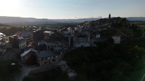 Explore Puebla de Sanabria in Spain, a charming historic village Stock Footage 313088802