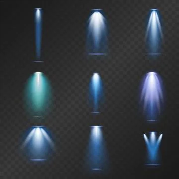Explore Realistic Light Beam Effects for Your Creative Stock Illustration