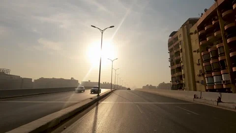 Explore the Route to Giza Pyramids, Ancient Wonder and Historical Landmark Stock Footage 317927620