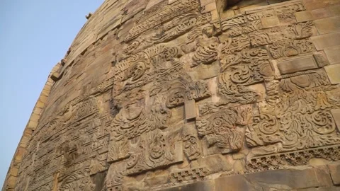 Explore the Sacred Architecture of Sarnath, a Pilgrimage Site for Buddhists Video stock 311330119
