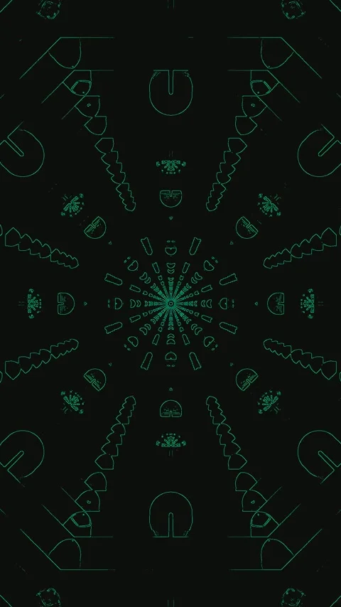Explore seamless tunnel video loop showcasing dynamic geometric patterns an.. Stock Footage 321572578