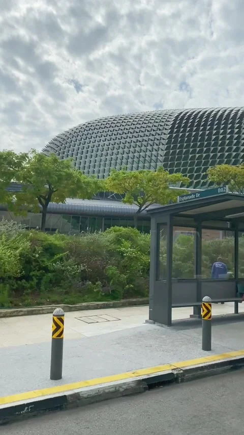 Explore Singapore From the bus Stock Footage 233758090